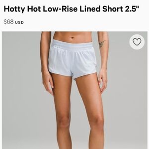 Lululemon Hotty Hot Low Rise Shorts